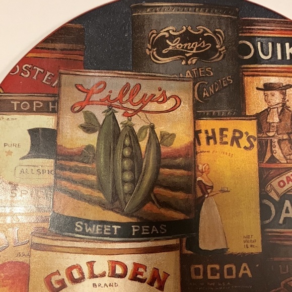 SAKURA HOMESTEAD PANTRY David Carter Brown 9 1/2" Cheese & Cracker Board Trivet - Picture 6 of 9